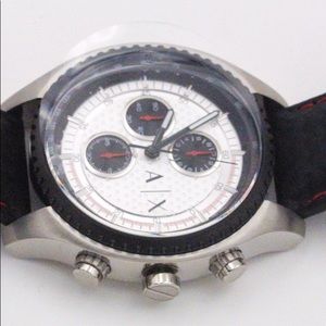 Armani Exchange Unisex Black and Red watch